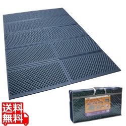折りたたみクッションマット ダブル 86193 インディゴブルー 写真1