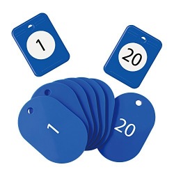 クロークチケット1?20青 写真1