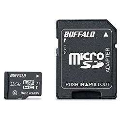 UHS-I Class1 microSDHCカード SD変換アダプター付 32GB 写真1