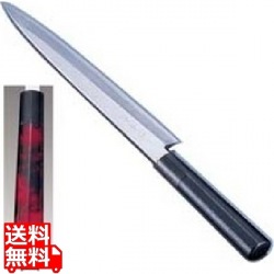 歌舞伎調和庖丁 忠舟 柳刃 33cm 茜 写真1