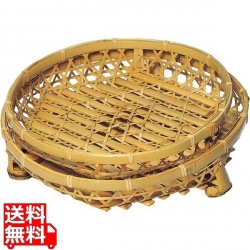 白竹 オードブル皿(足付)42cm 21-946H 業務用 写真1