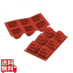 シリコマート シリコンフレックス ミニワンダーケーキスクエア(6ヶ取)SF168 写真1