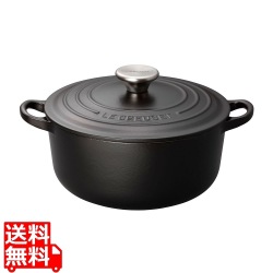 ル・クルーゼ ココット・ロンド 2101 16cm マットブラック 写真1