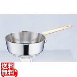 UK 18-8 プチテーパー浅型片手鍋 蓋無 9cm 写真1