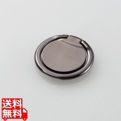 スマートフォン用ストラップ/フィンガーリング/薄型/ブラック 写真1