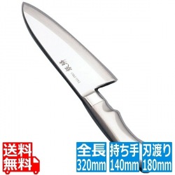 TKG PRO(プロ)銀鱗 出刃(片刃)18cm 写真1