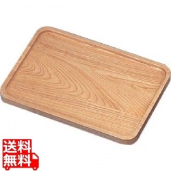 カスタートレー(ケヤキ材) NTC-17白木 W 写真1