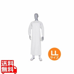 ネオフレッシュ前掛100LL(丈120×幅90cm)白 写真1