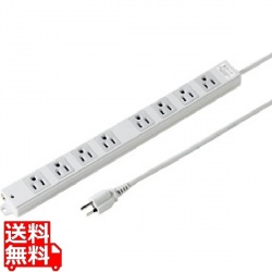 工事物件雷ガードタップ(3P・マグネット付・8個口・3m) 写真1