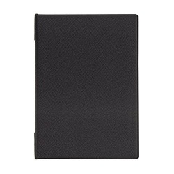 メニューファイルA4 4P黒 写真1