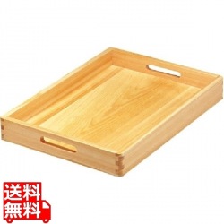 白木脇取盆 大 業務用 写真1