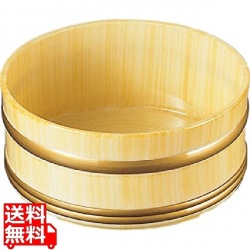 やすらぎ 風呂桶 白木塗り ABS樹脂 6-1501-8 写真1