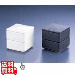 角型 二段重 白Y-020 写真1