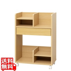 コンパクト ランドセル収納ワゴン(ナチュラル) 写真1