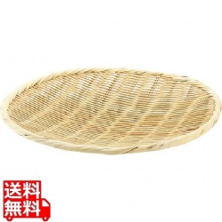 萬)15-801竹製盆ザル21cm 写真1