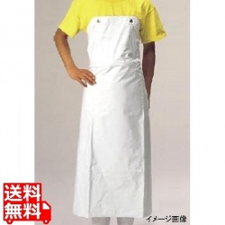 ワンタッチ 前掛 胸付 白 900×1150 写真1