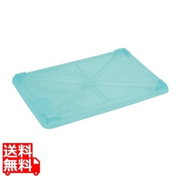 EBM PP半透明カラー番重 蓋 小 グリーン(サンコー製) 写真1