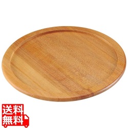 ステーキ&ピザプレート用木台(アルミ枠付用)33cm用 写真1