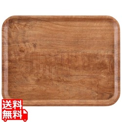 ヴィンテージウッド調トレー 艶消しノンスリップ MA3343E90 ブラウンオリーブ 写真1