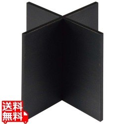 木製 組立十字スタンド 黒 200×200×200mm 写真1