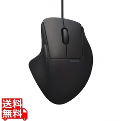 マウス/SHELLPHA/有線/5ボタン+チルト/Mサイズ/抗菌仕様/静音設計/ブラック 写真1