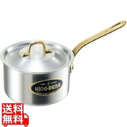 キングデンジ 深型片手鍋(目盛付) 24cm ※IH対応(100V/200V) 業務用 写真1
