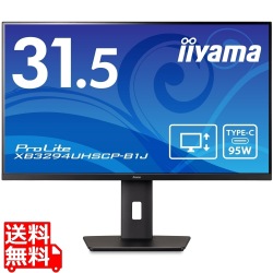 液晶ディスプレイ 31.5型/3840×2160/USB Type-C(AltMode・PD95W)、HDMI、DisplayPort/ブラック/スピーカーあり/VA方式パネル/昇降/スウィーベル/チルト/3年保証 写真1