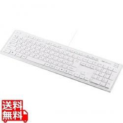 スリムキーボード(ホワイト) 写真1