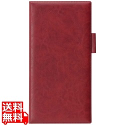 えいむ ペン差し付きロング伝票ホルダー(ニツ折り)エンジ LBH-10 写真1