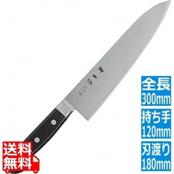 神田作 黒合板牛刀 18cm 写真1