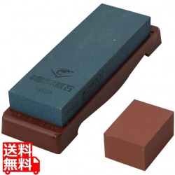 超セラミックス砥石 台付(修正用砥石付) #600 荒砥(ブルー) 写真1