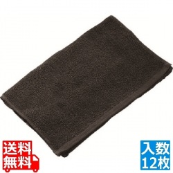 スレン染 総パイルタオル #200(12枚入)黒 340×860 写真1