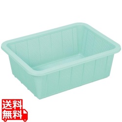 トンボ アシスト 抗菌角ざる(PP) 深1型 グリーン 写真1