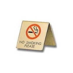 真鍮製 卓上禁煙サイン LG551-4 写真1