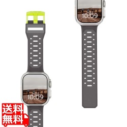 URBAN ARMOR GEAR Apple Watch 49/46/45/44用 CIVILIAN スモークアクティブネオン UAG-AWLC-S/N 写真1