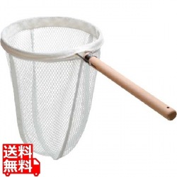 TS 木柄 ポリエステル 替網式 讃岐たも 小 26cm 写真1