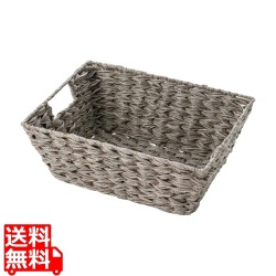 樹脂ウォーターヒヤシンスバスケット 91-444 アッシュグレー 写真1
