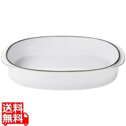 レヴォル キャラクテールオブロングディッシュ ホワイト 34x25cm 654543 写真1