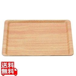 木目調ABSトレー(長角盆)薄木目 NS M44-364 写真1