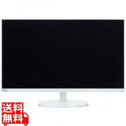 24型3辺狭額縁VAワイド液晶ディスプレイ(白色)/1920×1080/DisplayPort、ミニD-Sub15ピン、HDMI、ステレオミニジャック/ホワイト/スピーカ/〔5年保証〕 写真1