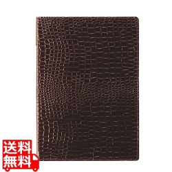 えいむ ピンホールクロコタッチメニューブック GB-122 中 ブラウン 写真1