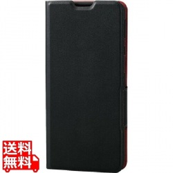 AQUOS sense4/AQUOS sense5G/レザー/手帳/US/薄型/磁石/BK 写真1