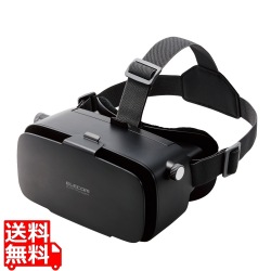 VRゴーグル スマホ用 メガネ対応 目幅調節可 ピント調節可 4.8?7インチ iPhone Android対応 2D 3D 非球面光学レンズ Youtube動画など ブラック 写真1