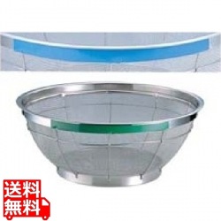 TKG NEWマンモス カラー 浅型ざる 40cm ブルー 写真1