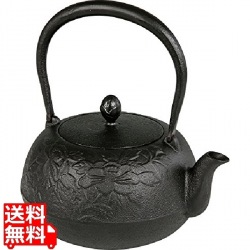 池永鉄工 鉄瓶 瑞光 約1.0L 黒 写真1