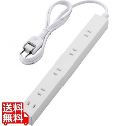 ほこり防止シャッター付きスリムタップ(雷ガード内蔵) 写真1