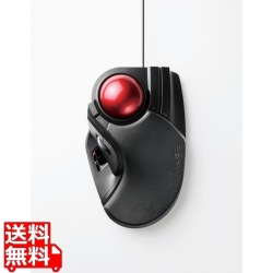 トラックボールマウス/大玉/8ボタン/チルト機能/有線/ブラック 写真1