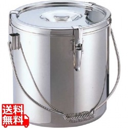 KO18-8給食缶24cm(10L)ツル取手 業務用 写真1