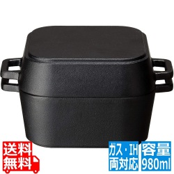 ダッチオーブン 14cm キャンプ | IH ガス火 オーブン 対応 IH対応 鉄製 鉄鋳物 アウトドア スクエアダッチ イシガキ産業 写真1