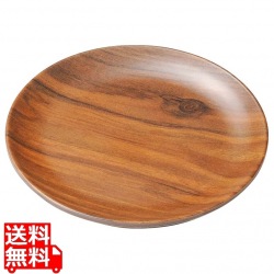 メラミン 耐熱 サークルプレート ダークウッド S 1202581 写真1